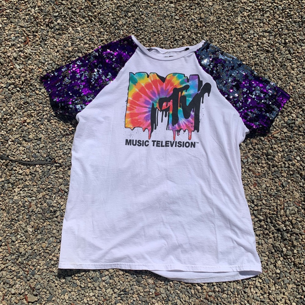 Reworked RePurposed MTV 80’s graphic T-Shirt